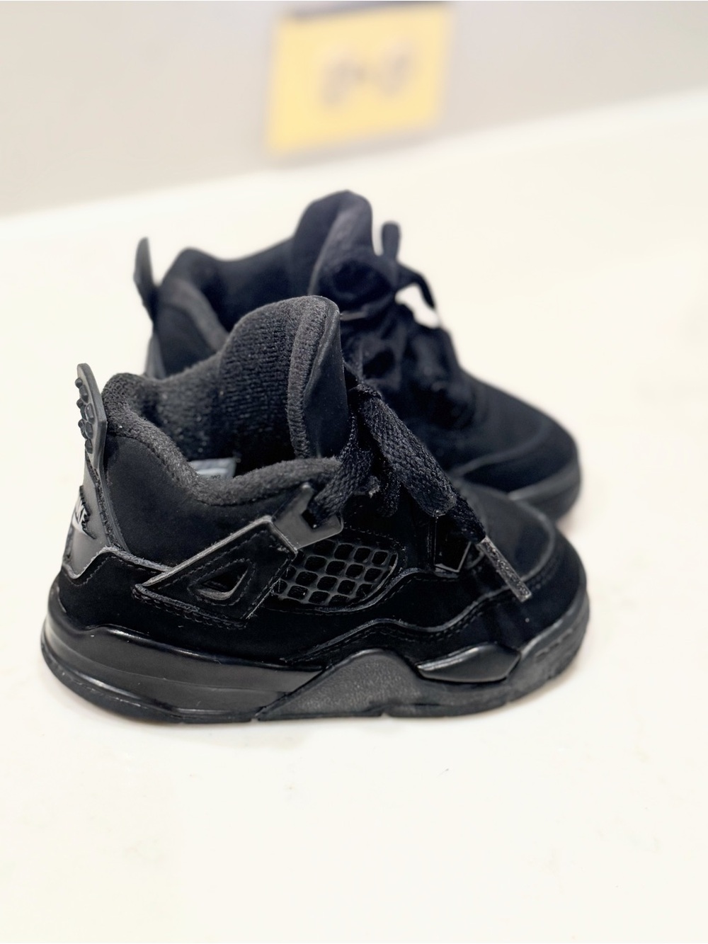 Air Jordan 4 Retro TD “Black Cat” Size 6C Toddler Sneakers